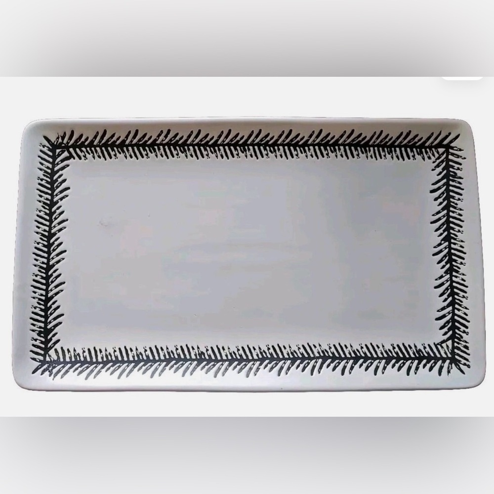 Nate Berkus for Target Etched Fern Stoneware Platter